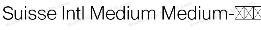 Suisse Intl Medium Medium字体转换